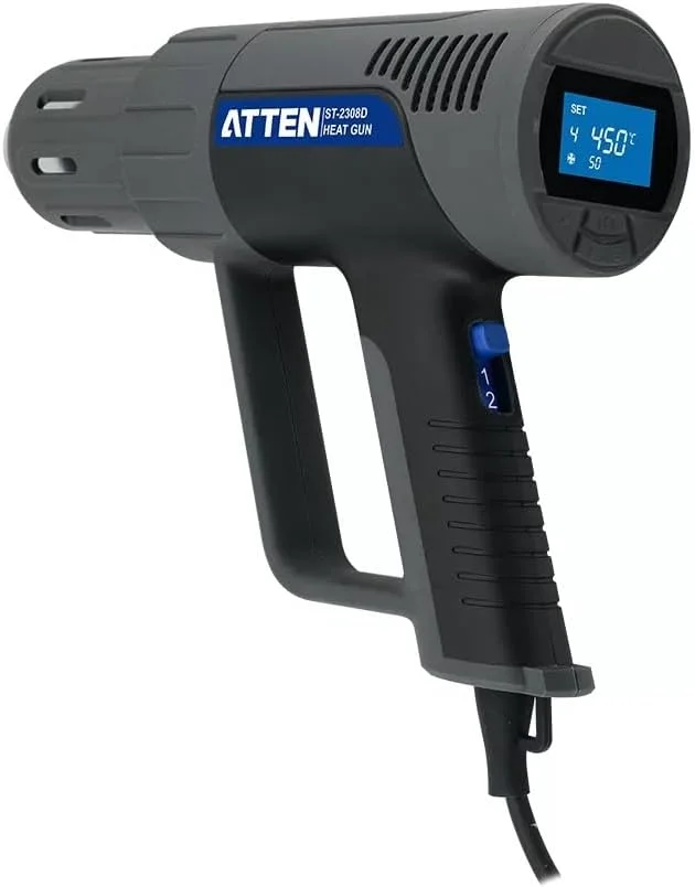 تفنگ حرارتی دستی ATTEN ST-2308D با توان 2100 وات و نمایشگر LCD