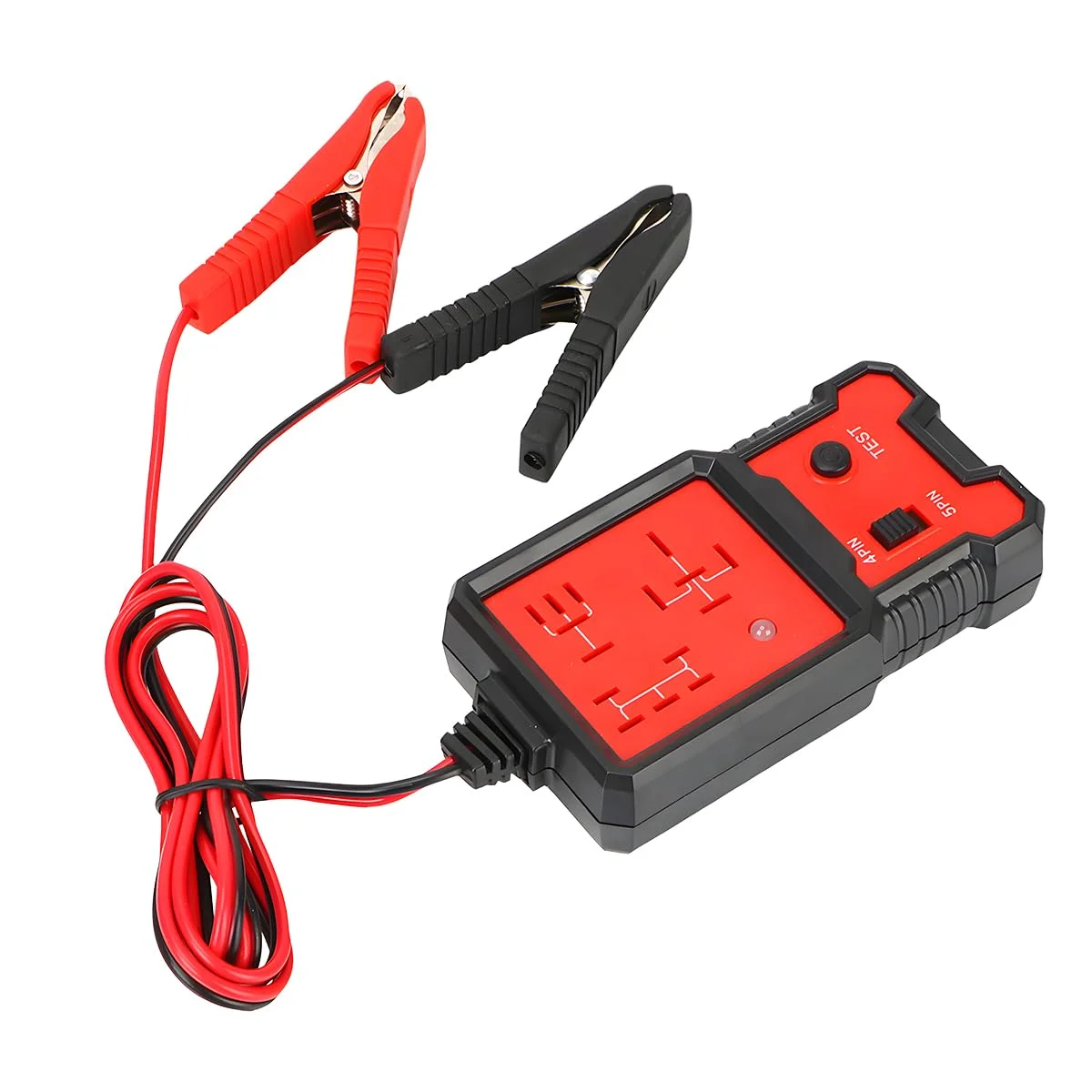 تستر باتری خودرو CGEAMDY، آنالیزور الکترونیکی باتری، اصلاح کننده رله، ردیاب رله باتری خودرو با گیره، 12 ولت جهانی بادوام قابل حمل، مقاوم در برابر حرارت