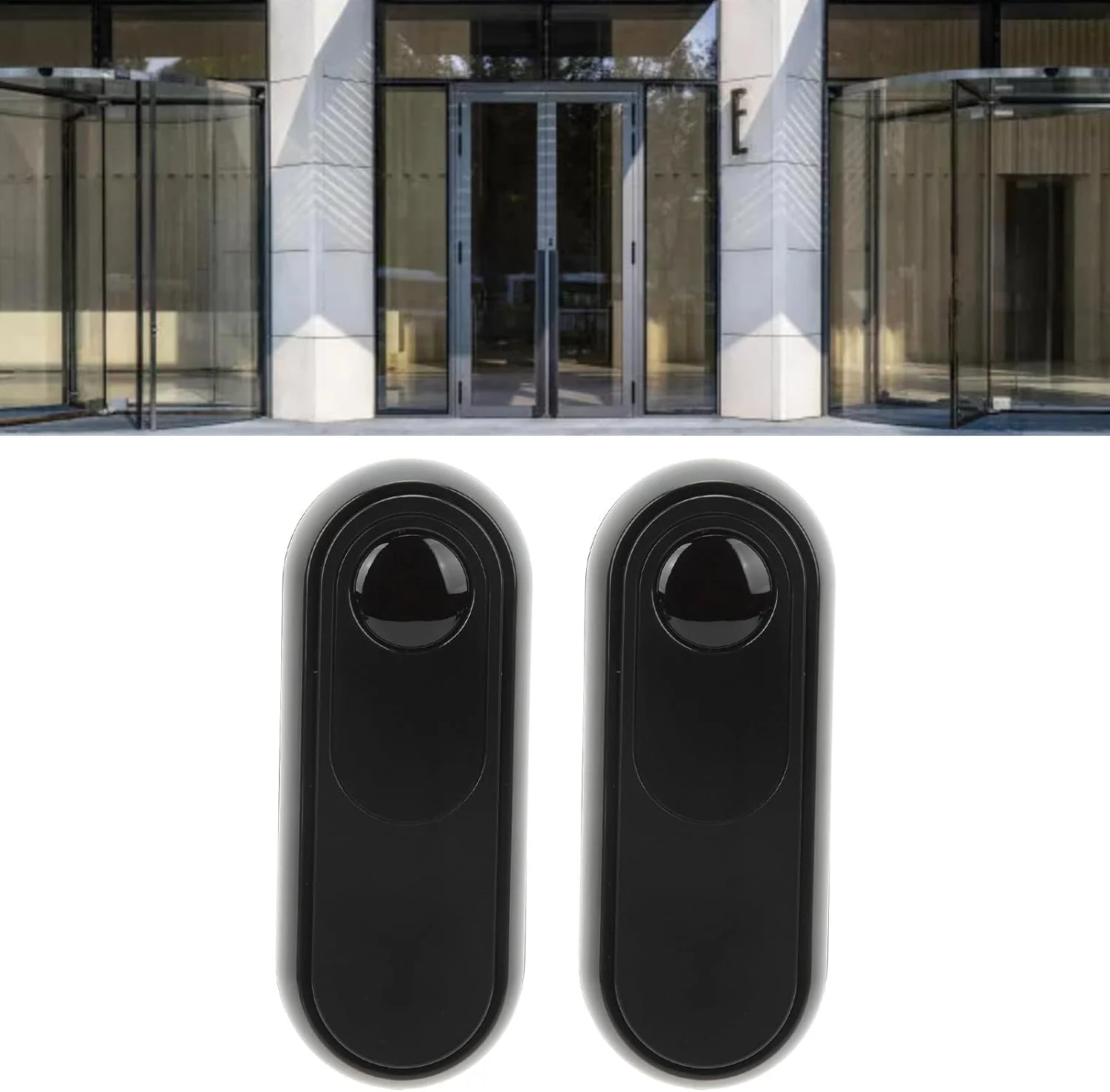 سنسور دزدگیر پرتو مادون قرمز دروازه Cryfokt، سیستم امنیتی آشکارساز سه پرتو ضد آب IP55، مجموعه سنسور پرتو مادون قرمز بی سیم با گیرنده، برای درب اتوماتیک ایستگاه