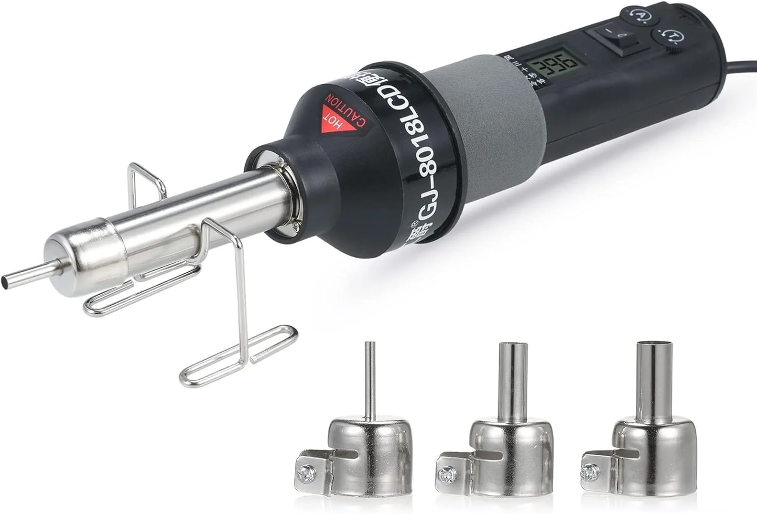 تجهیزات لحیم کاری Irovami، دستگاه لحیم کاری قابل حمل 450 واتی با کنترل دما، ایستگاه بازسازی هوای گرم 450 درجه سانتیگراد، ابزار لحیم زدایی SMD با نازل، صفحه نمایش دیجیتال LCD، کنترل جریان هوا برای سیم کشی الکترونیکی تجهیزات لحیم کاری Irovami، دستگاه لحیم کاری قابل حمل 450 واتی با کنترل دما، ایستگاه بازسازی هوای گرم 450 درجه سانتیگراد، ابزار لحیم زدایی SMD با نازل، صفحه نمایش دیجیتال LCD، کنترل جریان هوا برای سیم کشی الکترونیکی