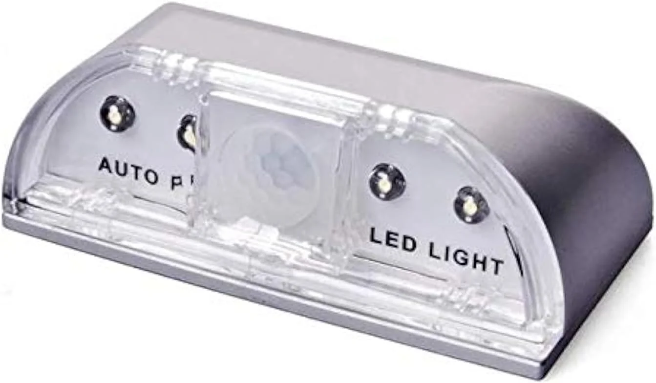 چراغ هوشمند درب با حسگر حرکتی PIR، چراغ ورودی درب، سنسور حرکتی مادون قرمز، تشخیص دما، 4 LED هوشمند شب چراغ هوشمند درب با حسگر حرکتی PIR، چراغ ورودی درب، سنسور حرکتی مادون قرمز، تشخیص دما، 4 LED هوشمند شب