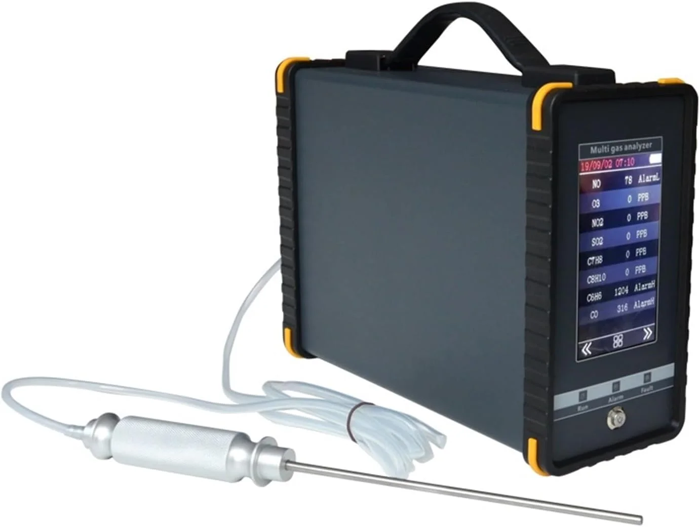 آنالایزر چند گازی مقاوم در برابر حرارت، آشکارساز گاز دودکش 16 در 1 با پروب بلند رطوبت زدایی (H2S:0-100PPM 0-1000PPM) آنالایزر چند گازی مقاوم در برابر حرارت، آشکارساز گاز دودکش 16 در 1 با پروب بلند رطوبت زدایی (H2S:0-100PPM 0-1000PPM)