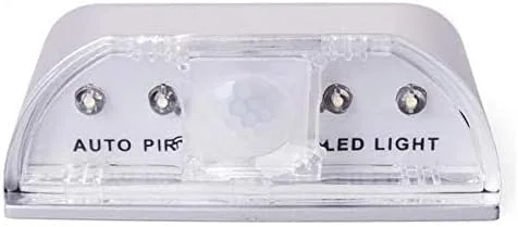 چراغ هوشمند درب با حسگر حرکتی PIR، چراغ ورودی درب، سنسور حرکتی مادون قرمز، تشخیص دما، 4 LED هوشمند شب