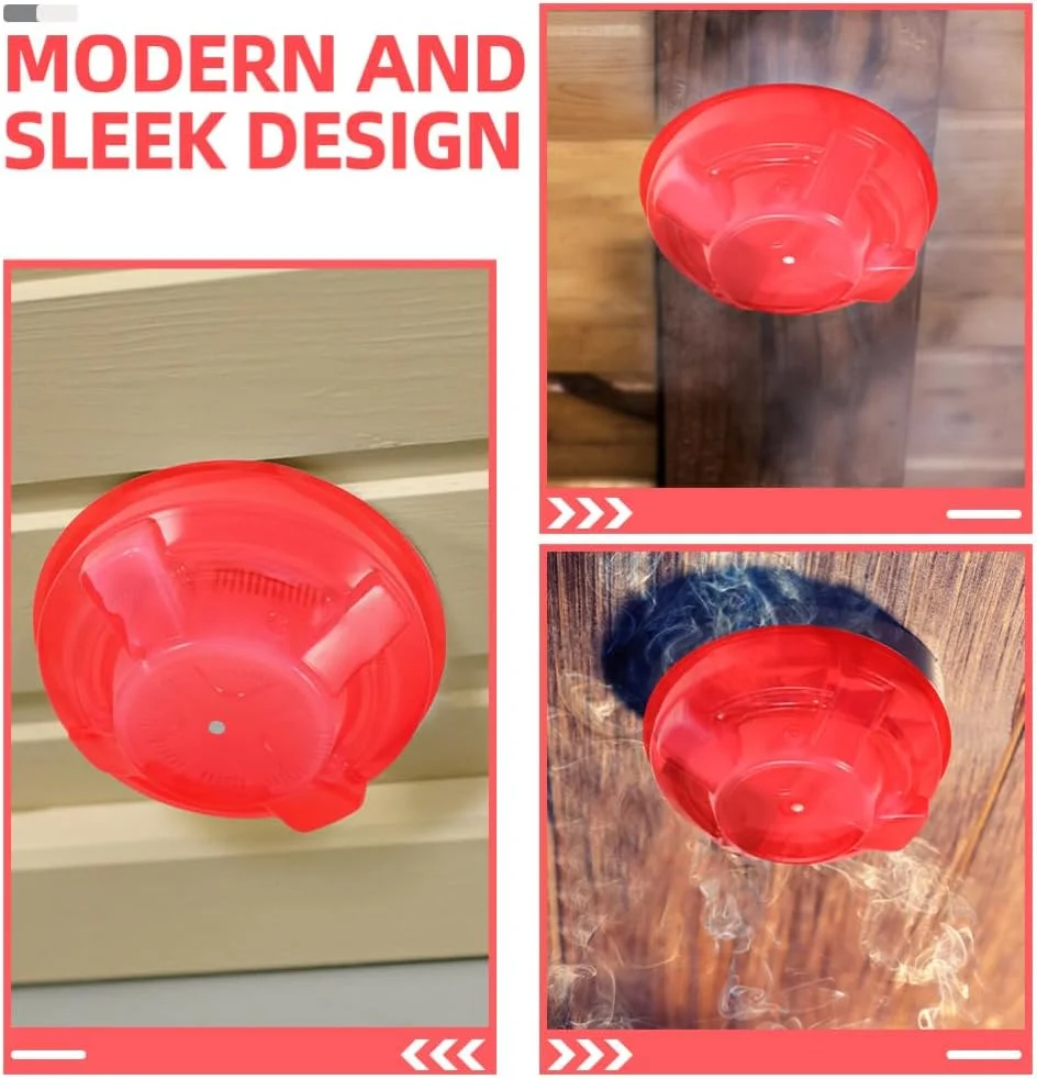 محافظ گرد و غبار Hemobllo بسته 4 عددی، محافظ پلاستیکی آتش سوزی برای مصارف خانگی و تجاری، 10.8 در 10.8 در 3.6 سانتی متر، نصب آسان