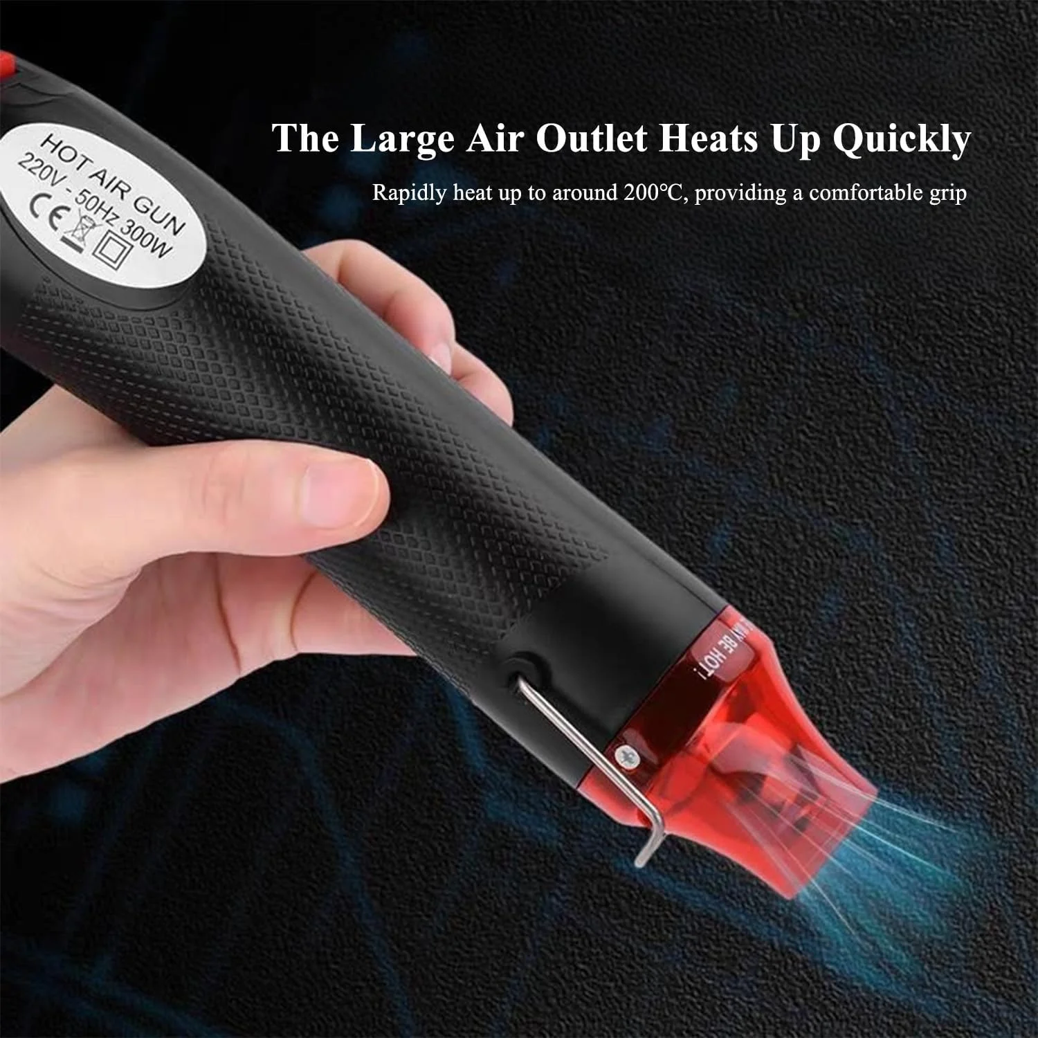 تفنگ حرارتی کوچک ISolderStore 300W، تفنگ حرارتی دستی قابل حمل با دمای دوگانه 200 و 350 درجه سانتیگراد، تفنگ هوای گرم برای از بین بردن حباب های رزین اپوکسی، خشک کردن صنایع دستی و رنگ شرینک تفنگ حرارتی کوچک ISolderStore 300W، تفنگ حرارتی دستی قابل حمل با دمای دوگانه 200 و 350 درجه سانتیگراد، تفنگ هوای گرم برای از بین بردن حباب های رزین اپوکسی، خشک کردن صنایع دستی و رنگ شرینک