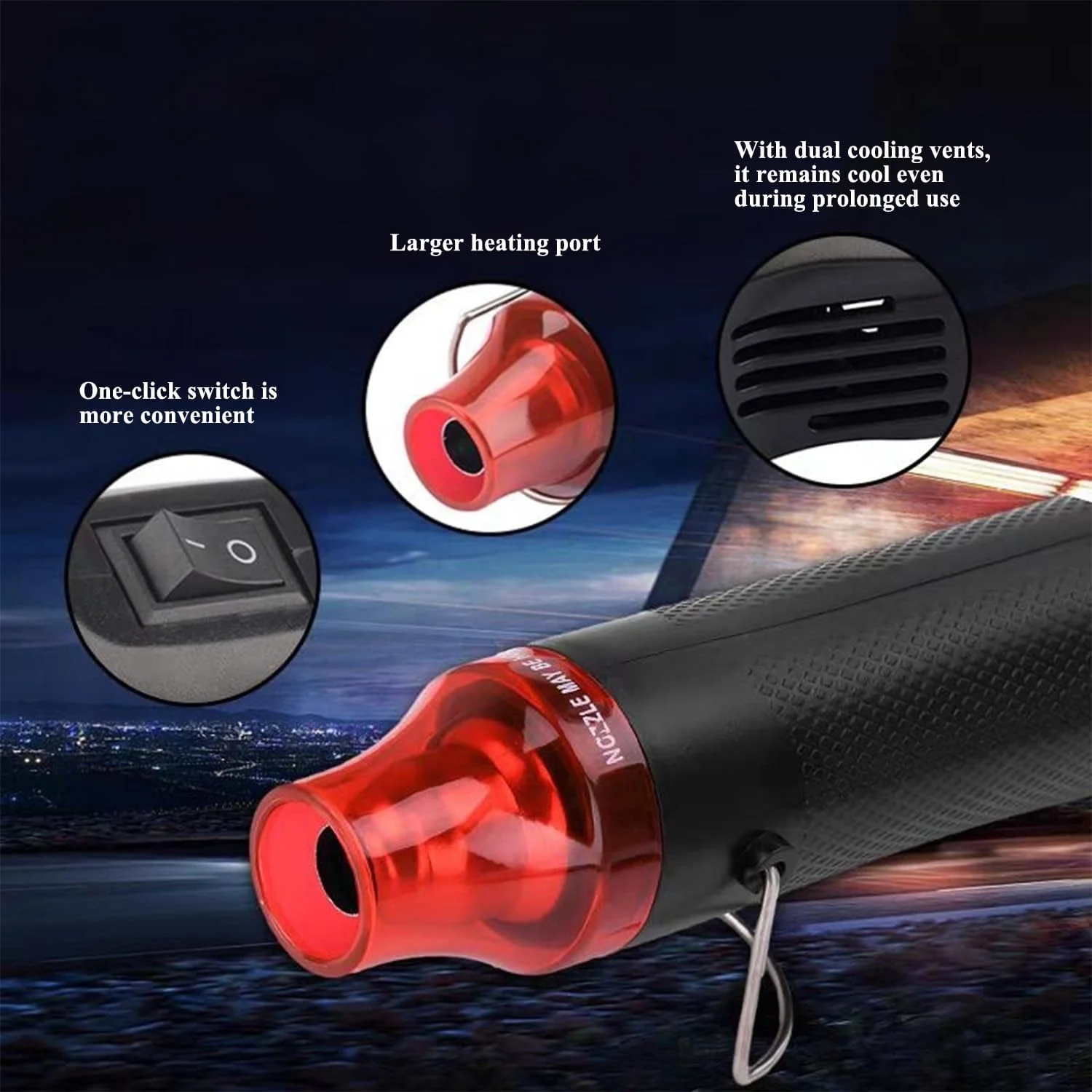 تفنگ حرارتی کوچک ISolderStore 300W، تفنگ حرارتی دستی قابل حمل با دمای دوگانه 200 و 350 درجه سانتیگراد، تفنگ هوای گرم برای از بین بردن حباب های رزین اپوکسی، خشک کردن صنایع دستی و رنگ شرینک تفنگ حرارتی کوچک ISolderStore 300W، تفنگ حرارتی دستی قابل حمل با دمای دوگانه 200 و 350 درجه سانتیگراد، تفنگ هوای گرم برای از بین بردن حباب های رزین اپوکسی، خشک کردن صنایع دستی و رنگ شرینک