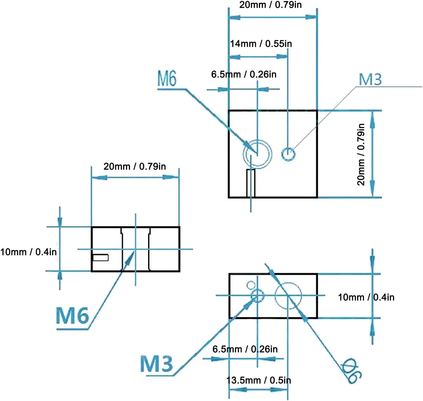 بلوک گرمایشی Junlucki، لوازم جانبی پرینتر سه بعدی با حمل آسان، برای استفاده حرفه ای از قطعات پرینتر سه بعدی، کاربرد عمومی پرینتر سه بعدی