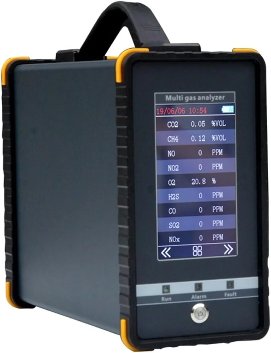 آنالایزر چند گازی مقاوم در برابر حرارت، آشکارساز گاز دودکش 16 در 1 با پروب بلند رطوبت زدایی (H2S:0-100PPM 0-1000PPM)