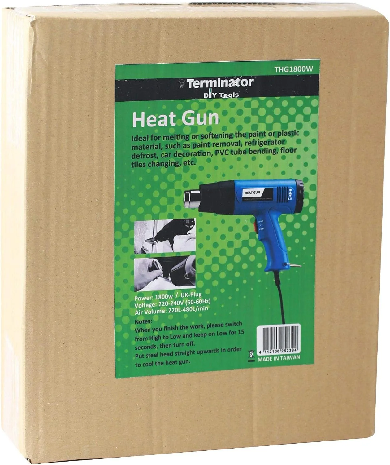 ترمیناتور - تفنگ حرارتی برقی سیم دار THG 1800W