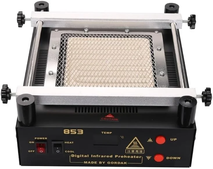 صفحه گرم کننده لحیم کاری، پیش گرم کننده مادون قرمز IR، ایستگاه پیش گرمایش دیجیتال مادون قرمز برای پیش گرم کردن PCB، لحیم کاری قطعات الکترونیکی، تعمیرات آزمایشگاهی، هیتر کارگاهی صفحه گرم کننده لحیم کاری، پیش گرم کننده مادون قرمز IR، ایستگاه پیش گرمایش دیجیتال مادون قرمز برای پیش گرم کردن PCB، لحیم کاری قطعات الکترونیکی، تعمیرات آزمایشگاهی، هیتر کارگاهی