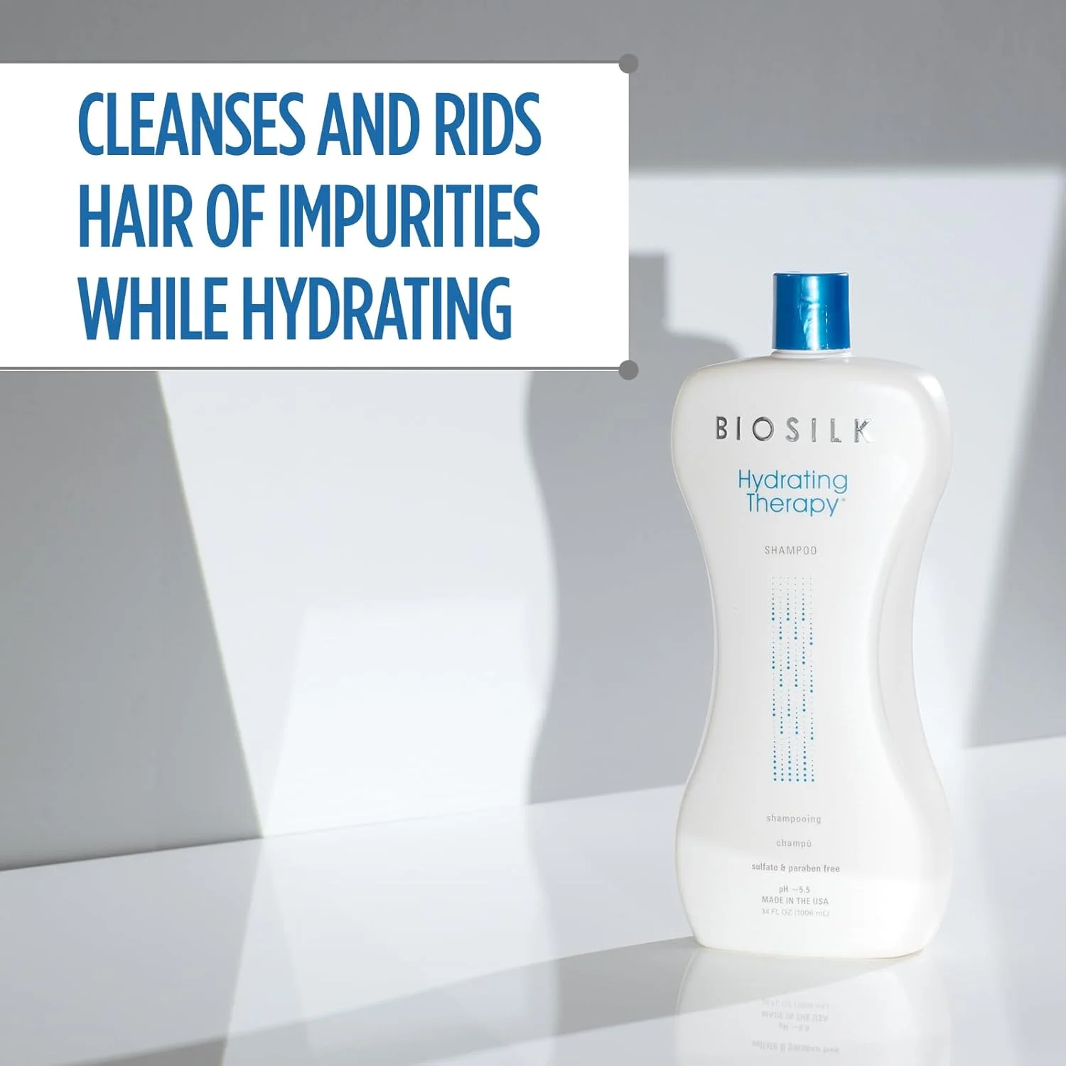 شامپو آبرسان BioSilk، رطوبت مو را برای داشتن موهایی قوی و صاف تامین می کند، بدون سولفات، پارابن و تست حیوانی، 1000 میلی لیتر شامپو آبرسان BioSilk، رطوبت مو را برای داشتن موهایی قوی و صاف تامین می کند، بدون سولفات، پارابن و تست حیوانی، 1000 میلی لیتر