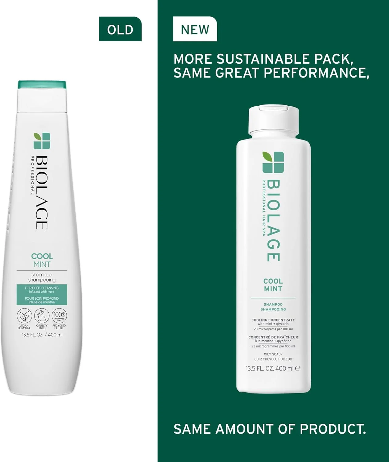 شامپو نعناع خنک کننده Biolage Scalp Sync | پاک کننده چربی اضافی از مو و پوست سر | برای موهای چرب | حس خنکی | بدون تست حیوانی | وگان | شامپو سالنی | 400 میلی لیتر شامپو نعناع خنک کننده Biolage Scalp Sync | پاک کننده چربی اضافی از مو و پوست سر | برای موهای چرب | حس خنکی | بدون تست حیوانی | وگان | شامپو سالنی | 400 میلی لیتر