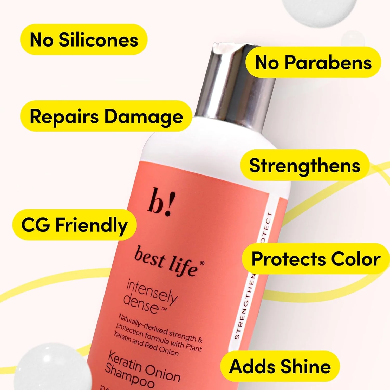 شامپو کراتین پیاز Best Life برای رشد مو و کنترل ریزش مو - (Nigella Satvia/ روغن دانه پیاز سیاه) - برای زنان و مردان - کاملا طبیعی، بدون مواد شیمیایی مضر (300 میلی لیتر) شامپو کراتین پیاز Best Life برای رشد مو و کنترل ریزش مو - (Nigella Satvia/ روغن دانه پیاز سیاه) - برای زنان و مردان - کاملا طبیعی، بدون مواد شیمیایی مضر (300 میلی لیتر)