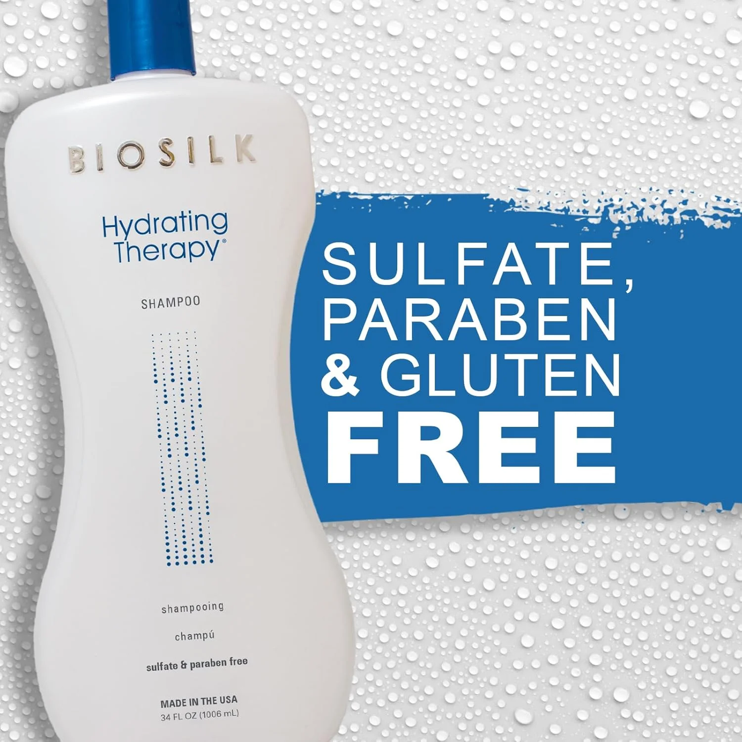 شامپو آبرسان BioSilk، رطوبت مو را برای داشتن موهایی قوی و صاف تامین می کند، بدون سولفات، پارابن و تست حیوانی، 1000 میلی لیتر شامپو آبرسان BioSilk، رطوبت مو را برای داشتن موهایی قوی و صاف تامین می کند، بدون سولفات، پارابن و تست حیوانی، 1000 میلی لیتر