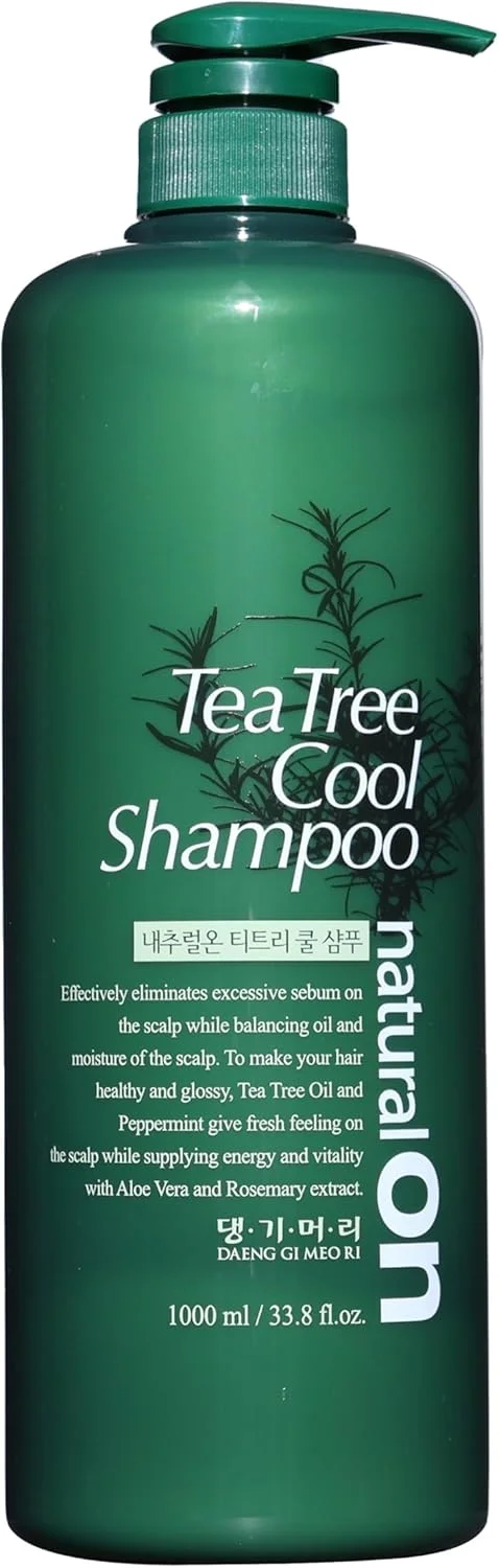 شامپو خنک کننده درخت چای Daeng Gi Meo Ri، روغن درخت چای و عصاره آلوئه ورا، حس طراوت بخش به موهای چرب، رطوبت رسانی به موهای خشک، اثر پاک کنندگی ملایم و نرم، 1000 میلی لیتر شامپو خنک کننده درخت چای Daeng Gi Meo Ri، روغن درخت چای و عصاره آلوئه ورا، حس طراوت بخش به موهای چرب، رطوبت رسانی به موهای خشک، اثر پاک کنندگی ملایم و نرم، 1000 میلی لیتر