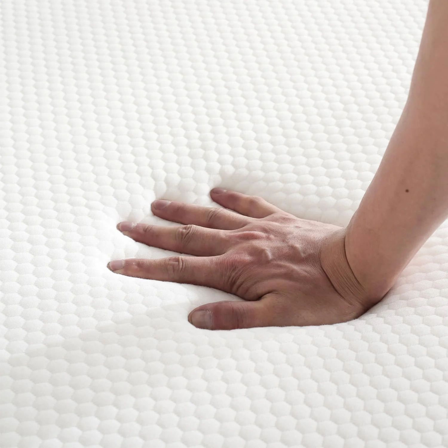 تشک فوم یک نفره Gwydre، تشک تخت فوم متراکم و دارای تهویه، با روکش ضد لغزش قابل جابجایی و شستشو (190x90x10)