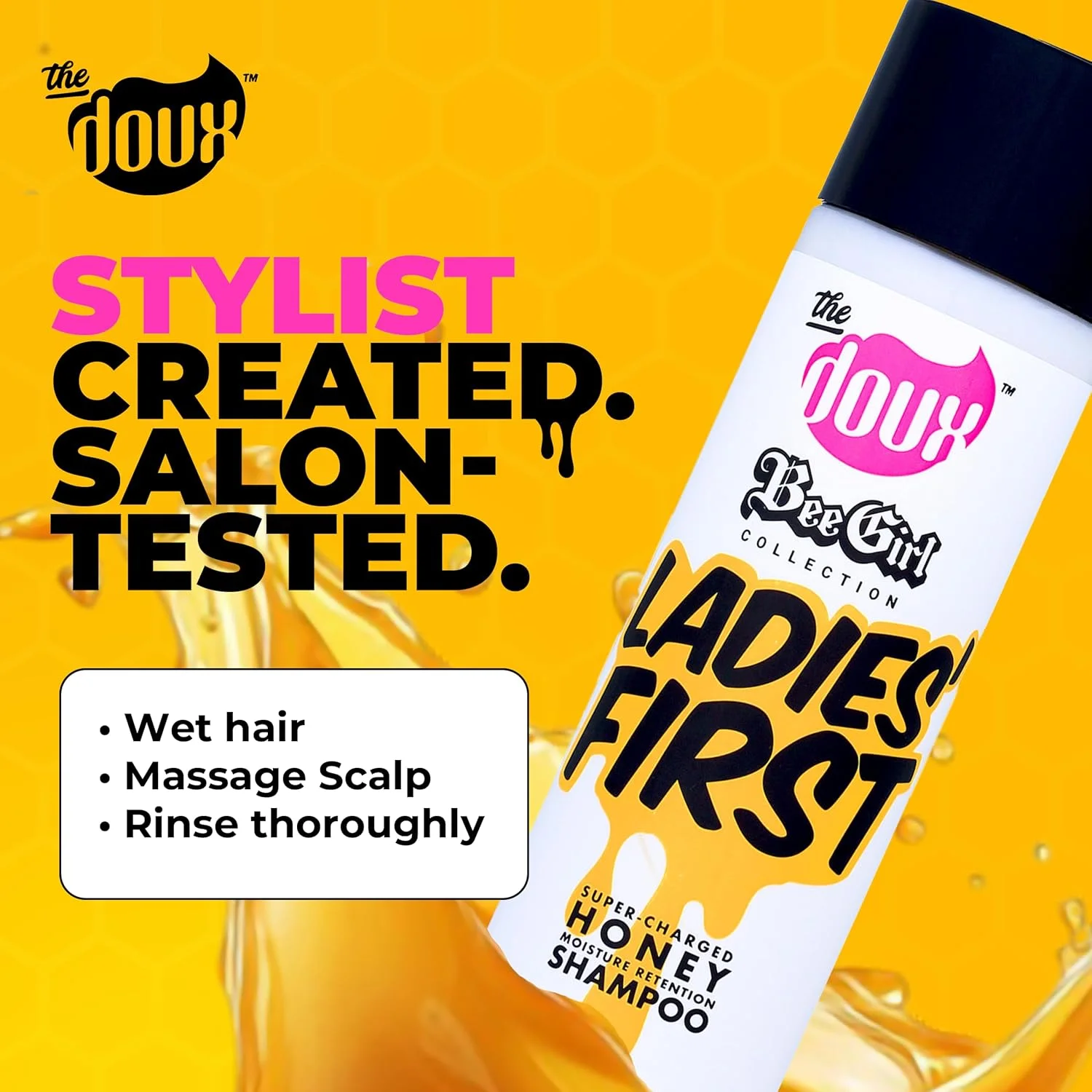 شامپو عسل دِ دوکس لیدیز فرست - شامپو مخصوص موهای فر حاوی عسل، آلوئه ورا و ویتامین های B، C و E - شامپو مخصوص بانوان شامپو عسل دِ دوکس لیدیز فرست - شامپو مخصوص موهای فر حاوی عسل، آلوئه ورا و ویتامین های B، C و E - شامپو مخصوص بانوان