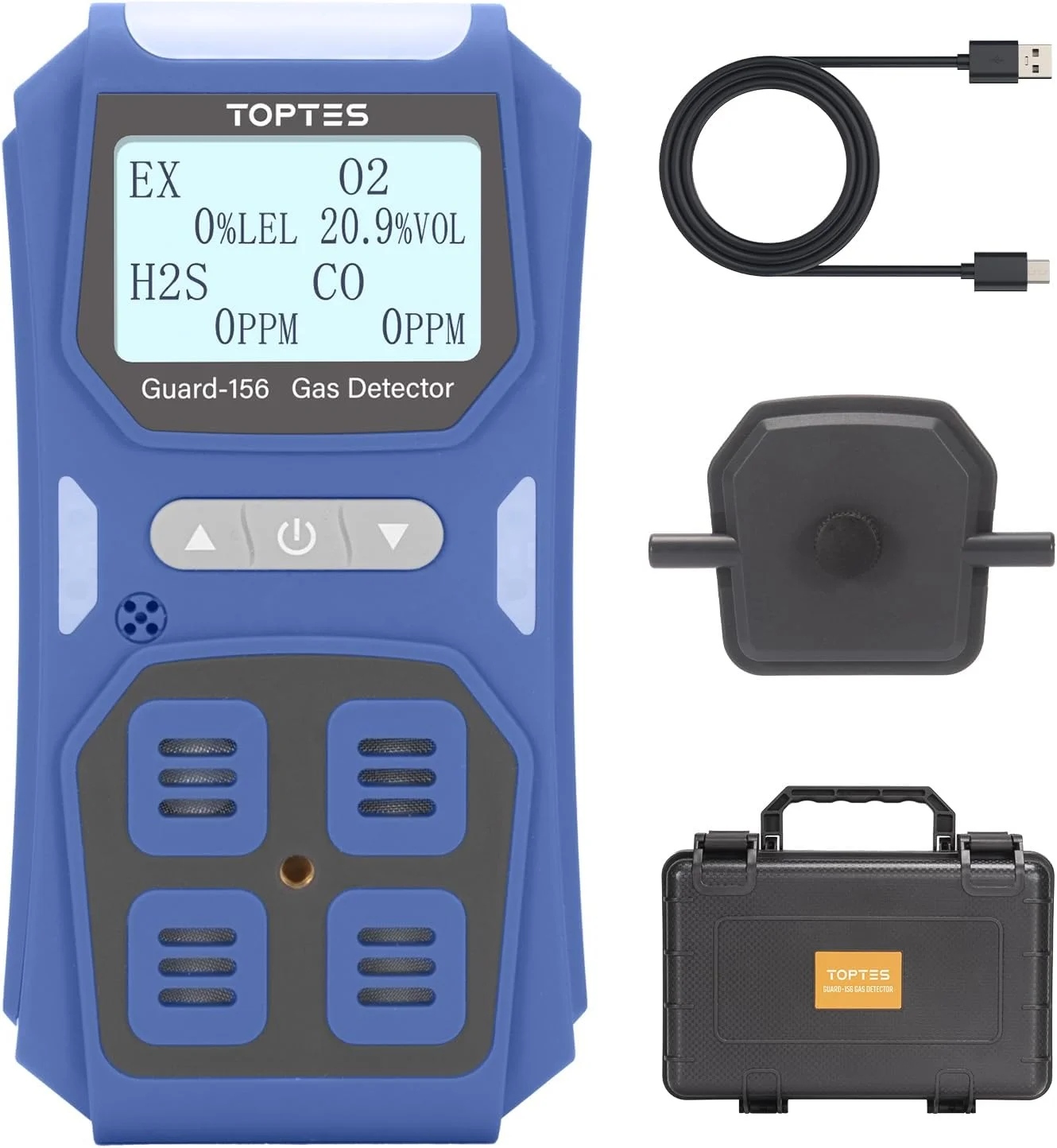 دستگاه تشخیص گاز چندگانه Guard-156 برای H2S، CO، LEL و O2، دارای سه حالت هشدار (دیداری، لرزشی، صوتی)، پاسخ سریع 0.5 ثانیه، طراحی ضد گرد و غبار و ضد انفجار برای ایمنی کار و خانه دستگاه تشخیص گاز چندگانه Guard-156 برای H2S، CO، LEL و O2، دارای سه حالت هشدار (دیداری، لرزشی، صوتی)، پاسخ سریع 0.5 ثانیه، طراحی ضد گرد و غبار و ضد انفجار برای ایمنی کار و خانه