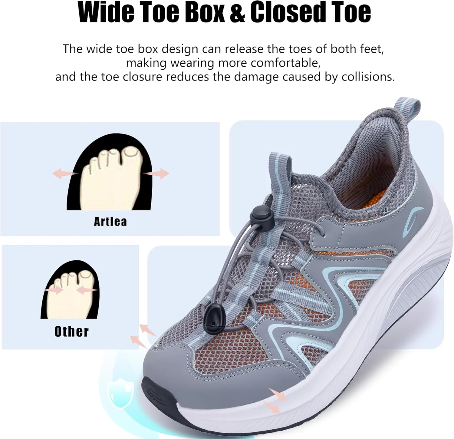 صندل های پنجه پهن Artlea زنانه، کفش های پیاده روی، پشتیبانی از قوس پا، کفش های ورزشی طبی برای پلانتار فاسایتیس، صندل های لژدار روفرشی، کفش های تنیس و دویدن، صندل های حجیم تابستانی صندل های پنجه پهن Artlea زنانه، کفش های پیاده روی، پشتیبانی از قوس پا، کفش های ورزشی طبی برای پلانتار فاسایتیس، صندل های لژدار روفرشی، کفش های تنیس و دویدن، صندل های حجیم تابستانی