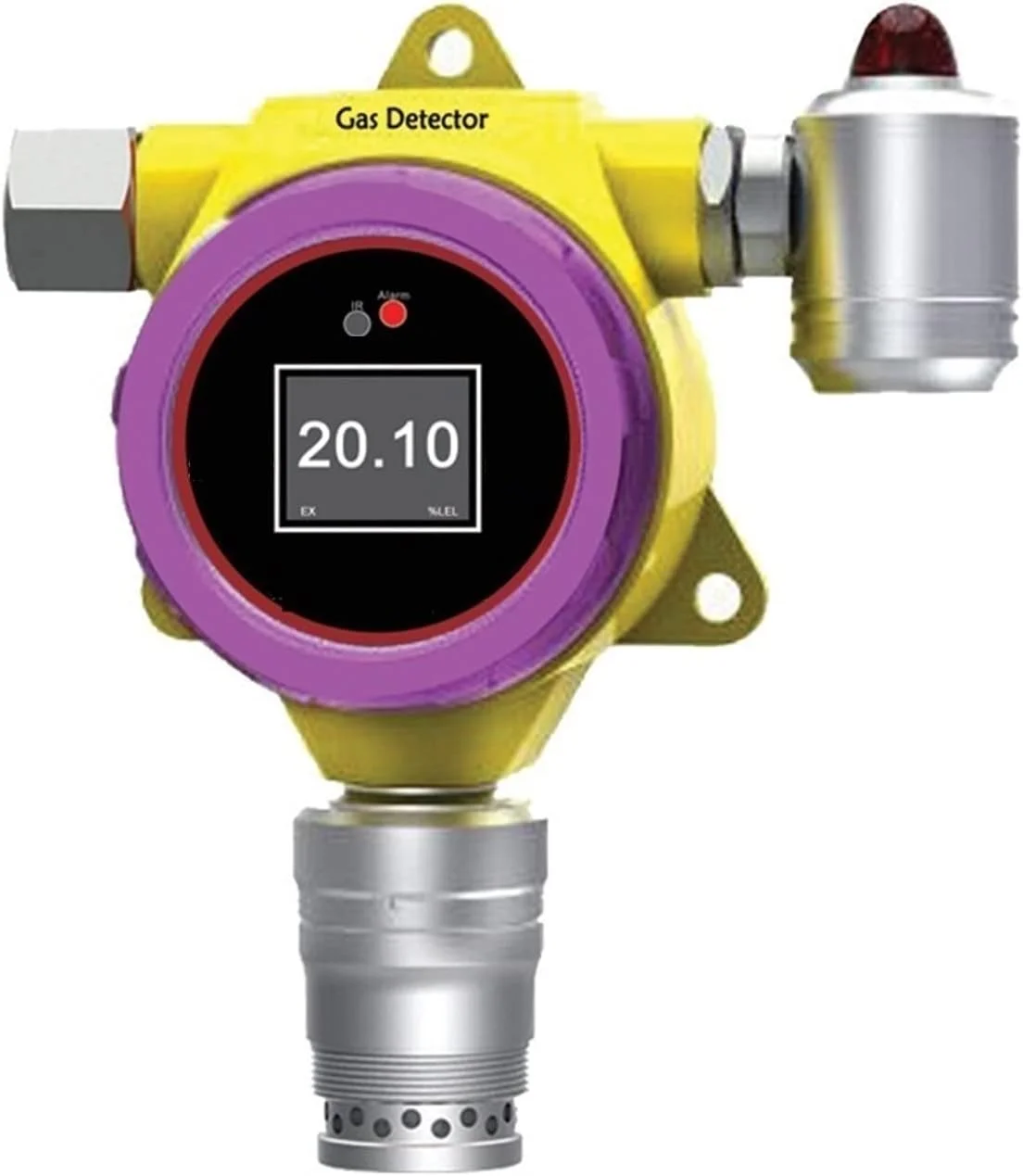 دتکتور گاز H2S JAHLGT، دتکتور گاز منفرد ثابت، ضد گرد و غبار و ضد انفجار، آلارم های صوتی، نوری و لرزشی، آشکارساز نشت گاز