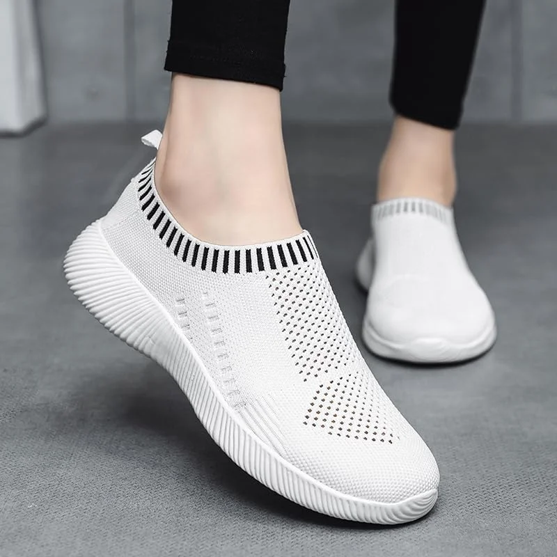 کفش ورزشی زنانه، مناسب دویدن، ورزش، باشگاه، پیاده روی، تنیس و فیتنس، مدل White-6002، سایز 6