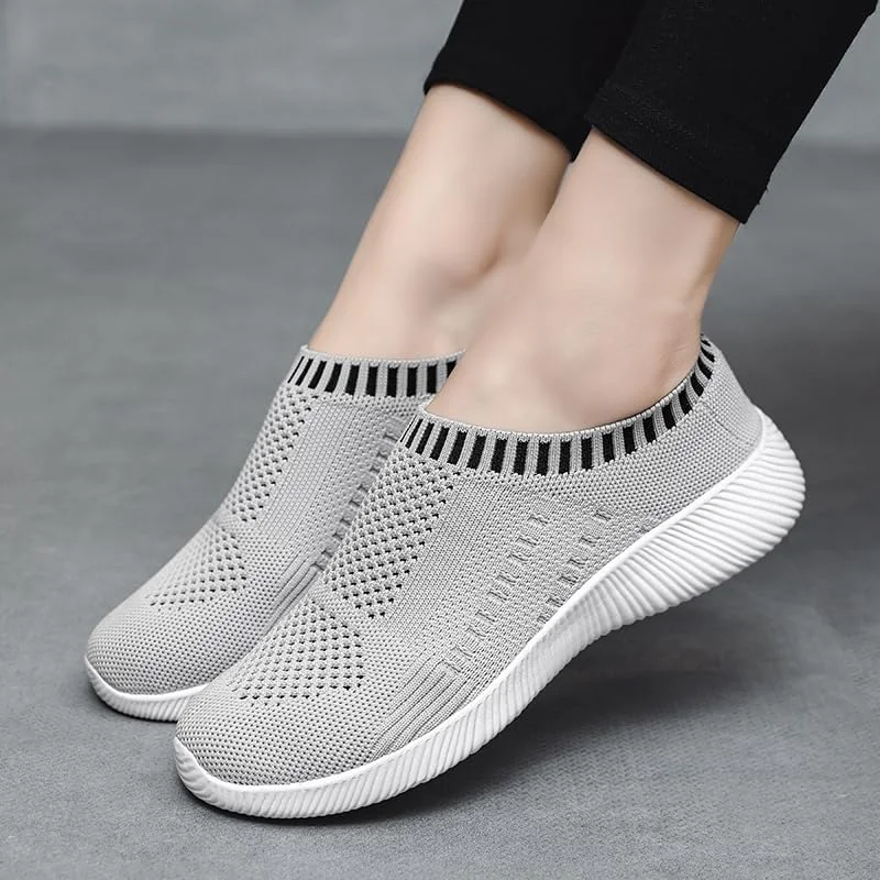 کفش ورزشی زنانه ایر مناسب دویدن، فشن، ورزش، باشگاه، دویدن آرام، تنیس و فیتنس، خاکستری-6002، سایز 6