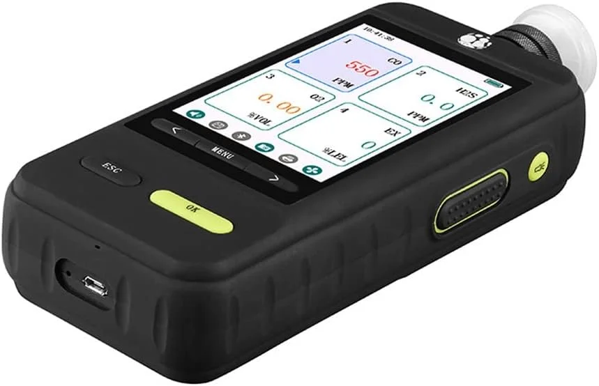 دستگاه هشدار دهنده تشخیص گاز چندگانه قابل حمل ZXM، ابزار تشخیص گازهای سمی و مضر (رنگ: رنگ تصویر)