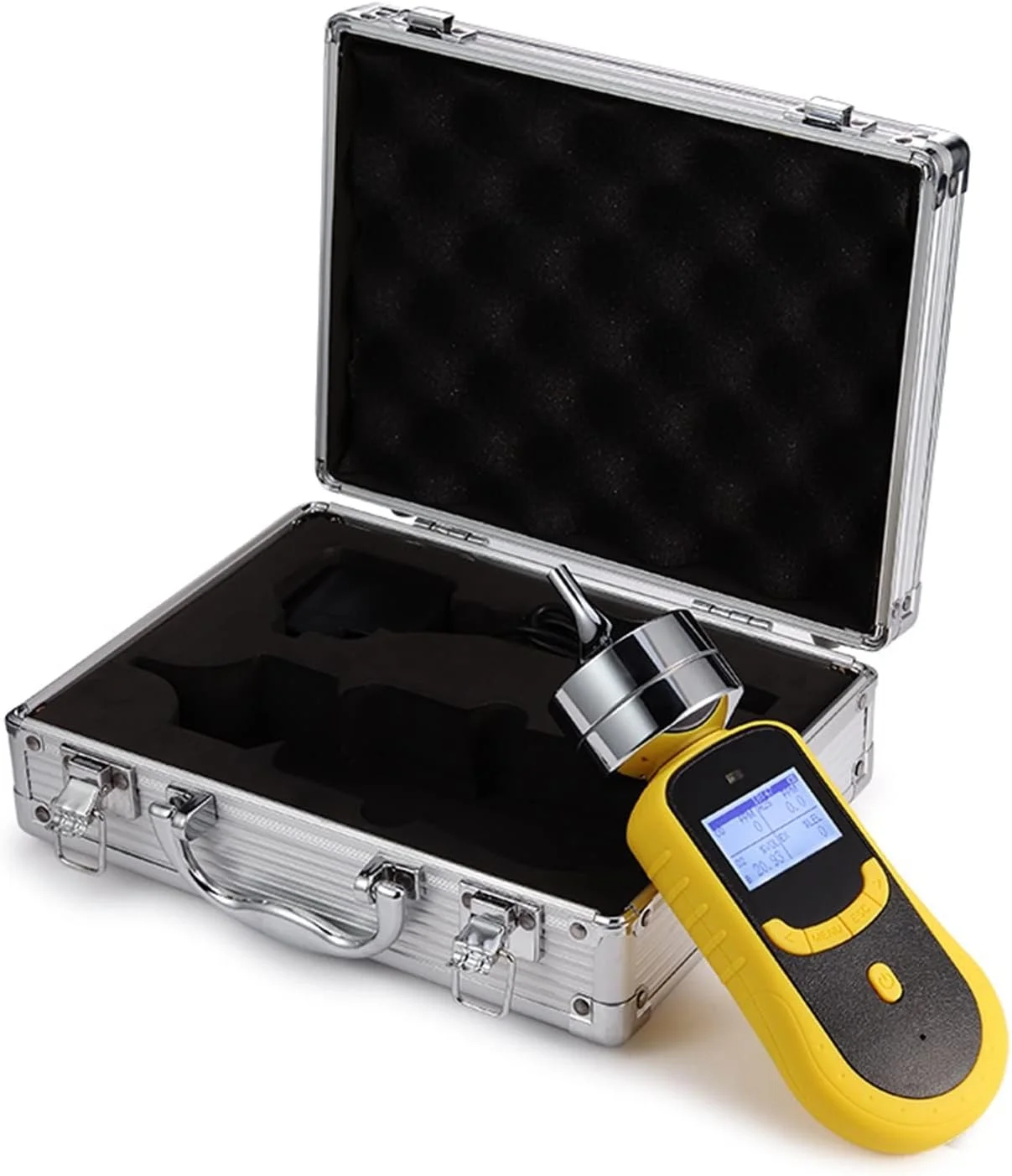 سنسور نشت یاب گاز چندگانه JIKWME، قابل حمل، جهانی، 4 در 1، CO EX H2S O2، ردیاب گاز چندگانه، دقت و حساسیت بالا