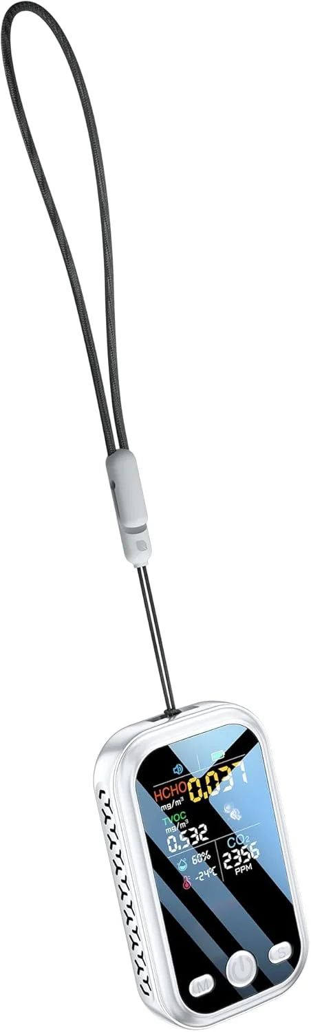 دستگاه تشخیص CO2 اینکبرد، مانیتور کوچک CO2 ارتقا یافته، قابل حمل، چند منظوره 5 در 1، مانیتور کیفیت هوا، دستگاه تشخیص دی اکسید کربن، دستگاه تشخیص دما و رطوبت، اندازه مسافرتی برای خانه، داخل و خارج از منزل دستگاه تشخیص CO2 اینکبرد، مانیتور کوچک CO2 ارتقا یافته، قابل حمل، چند منظوره 5 در 1، مانیتور کیفیت هوا، دستگاه تشخیص دی اکسید کربن، دستگاه تشخیص دما و رطوبت، اندازه مسافرتی برای خانه، داخل و خارج از منزل