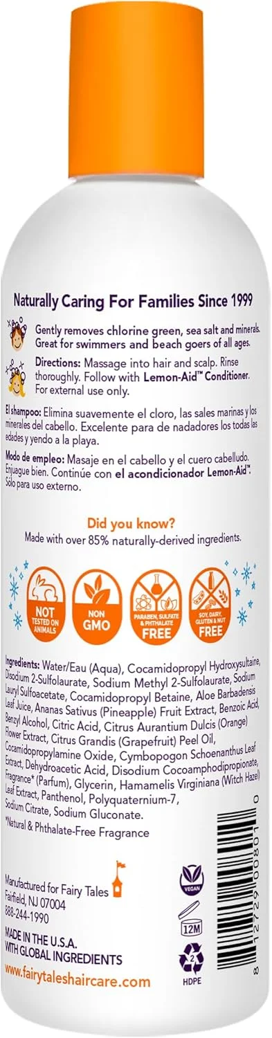 شامپو روشن کننده مو کودکانه Fairy Tales Rosemary Lifeguard حجم 355 میلی لیتر شامپو روشن کننده مو کودکانه Fairy Tales Rosemary Lifeguard حجم 355 میلی لیتر