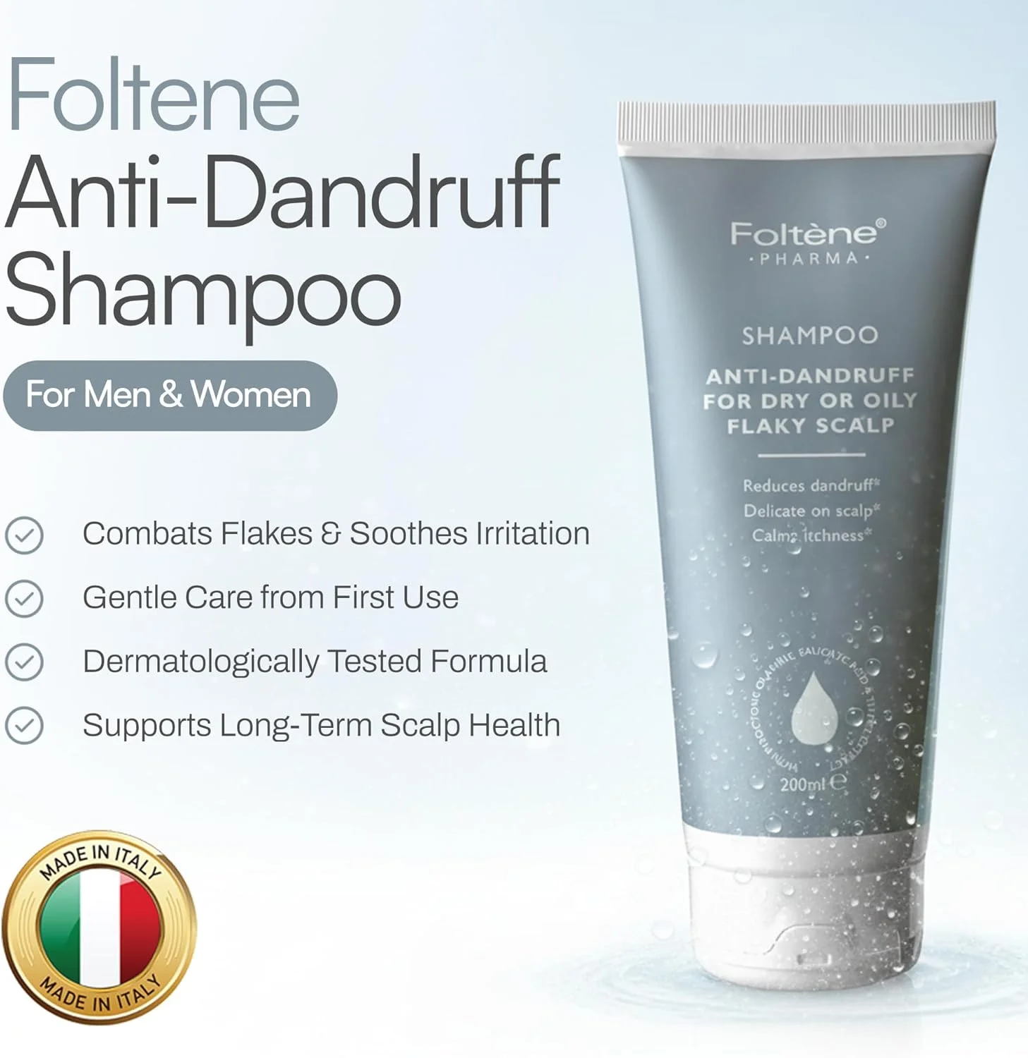 شامپو ضد شوره فولتن مناسب پوست سر چرب و پوسته دار 200 میلی لیتر شامپو ضد شوره فولتن مناسب پوست سر چرب و پوسته دار 200 میلی لیتر