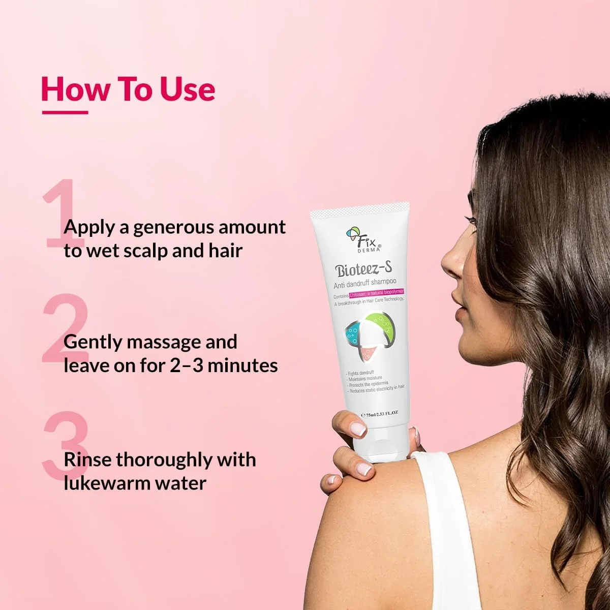 شامپو ضد شوره فیکسدرما بایوتز-اس، 75 میلی لیتر شامپو ضد شوره فیکسدرما بایوتز-اس، 75 میلی لیتر