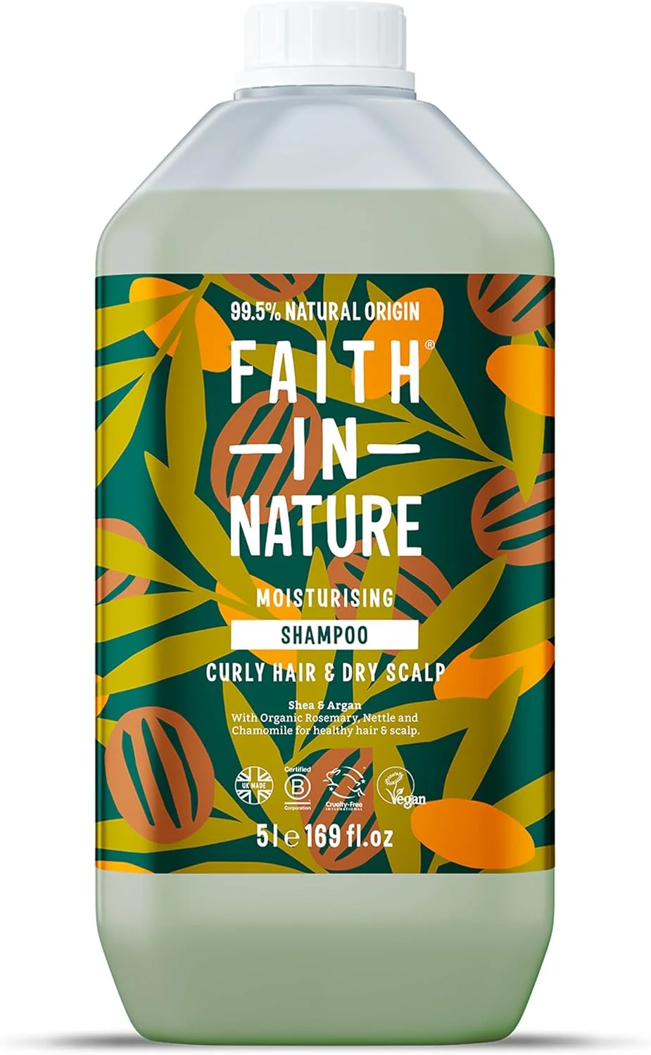 شامپو طبیعی Faith in Nature - وگان و بدون تست حیوانی، بدون SLS یا پارابن - 2500 میلی لیتر، شی باتر و آرگان شامپو طبیعی Faith in Nature - وگان و بدون تست حیوانی، بدون SLS یا پارابن - 2500 میلی لیتر، شی باتر و آرگان