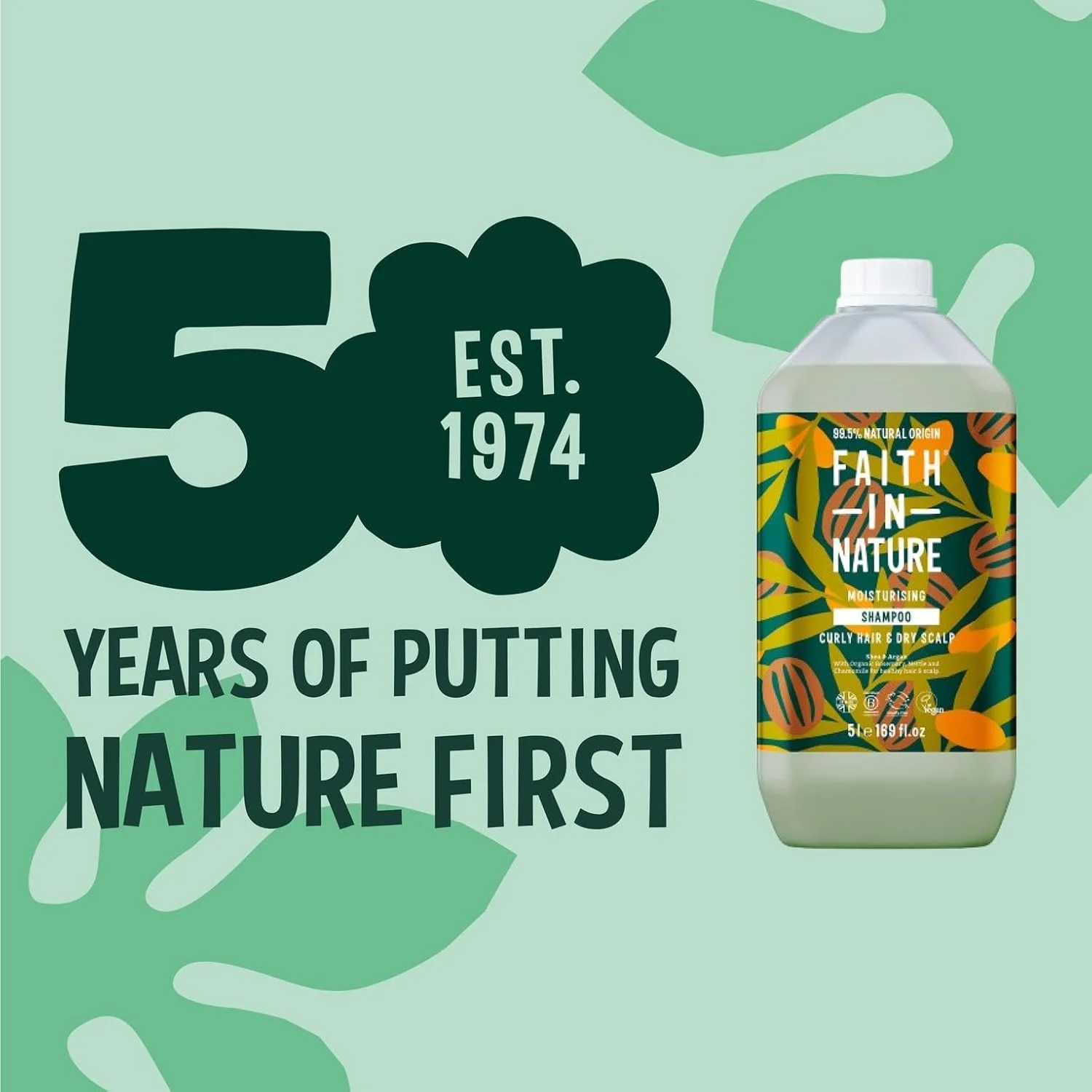 شامپو طبیعی Faith in Nature - وگان و بدون تست حیوانی، بدون SLS یا پارابن - 2500 میلی لیتر، شی باتر و آرگان شامپو طبیعی Faith in Nature - وگان و بدون تست حیوانی، بدون SLS یا پارابن - 2500 میلی لیتر، شی باتر و آرگان