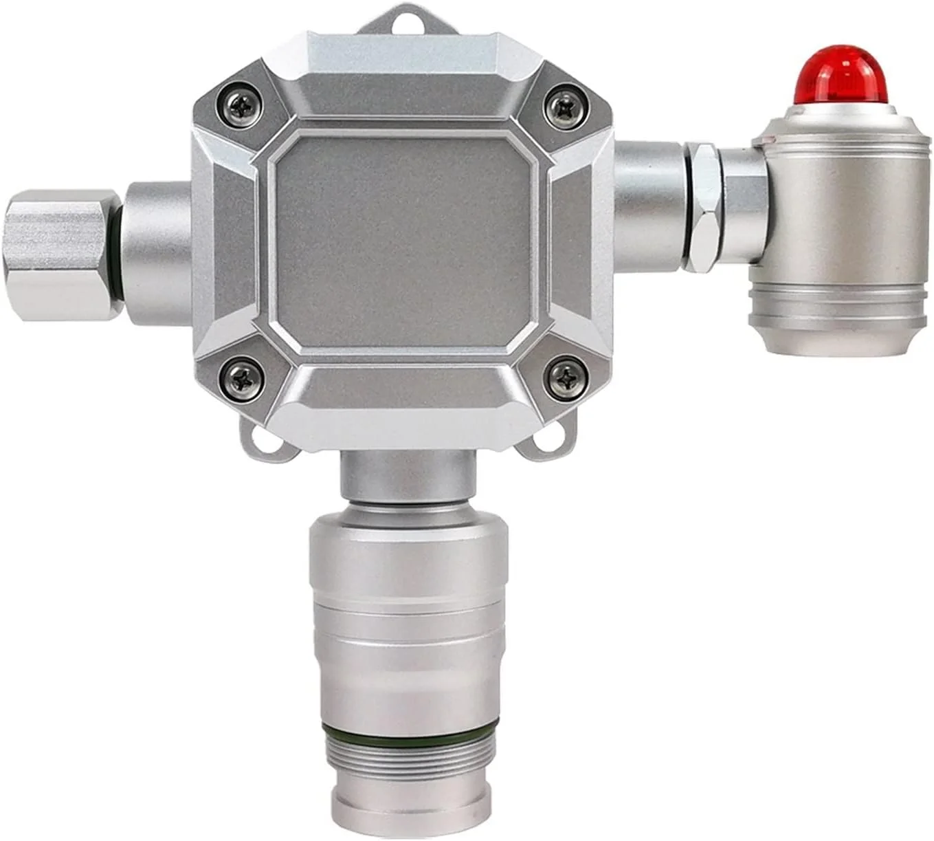 آشکارساز گاز DJGvgtf، آلارم نشت نیتروژن با صفحه نمایش و آلارم صوتی، محدوده آشکارساز غلظت گاز 0-100% Vol، آشکارساز نشت گاز نقره ای