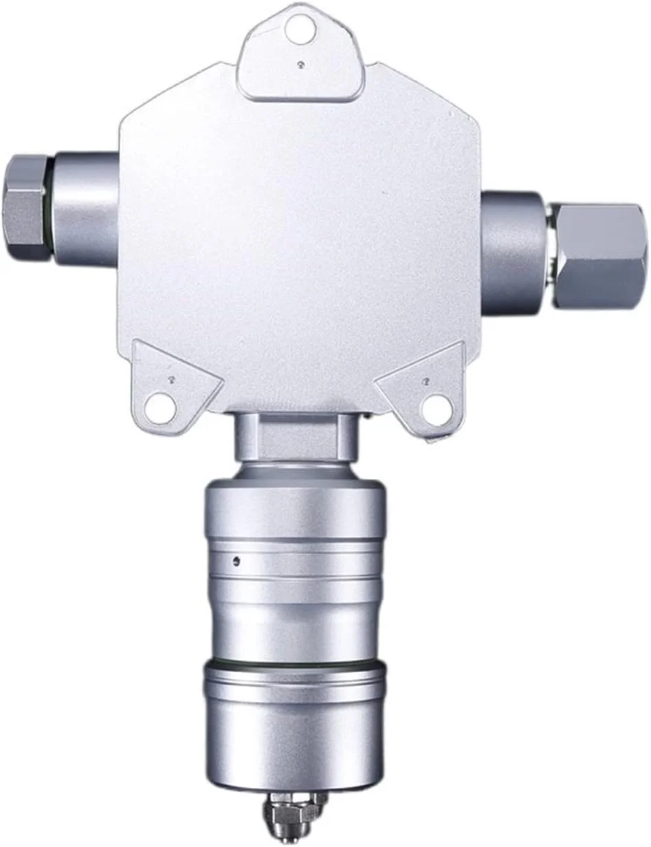 آشکارساز گاز DJGvgtf، آلارم نشت نیتروژن با صفحه نمایش و آلارم صوتی، محدوده آشکارساز غلظت گاز 0-100% Vol، آشکارساز نشت گاز نقره ای