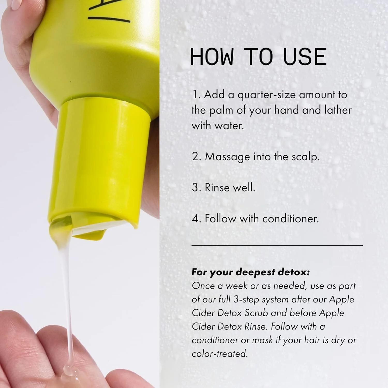 شامپو سم زدای سرکه سیب FEKKAI - پاک کننده عمیق مو و پوست سر - شامپو سم زدا بدون سولفات برای انواع مو - بطری 250 میلی لیتری شامپو سم زدای سرکه سیب FEKKAI - پاک کننده عمیق مو و پوست سر - شامپو سم زدا بدون سولفات برای انواع مو - بطری 250 میلی لیتری