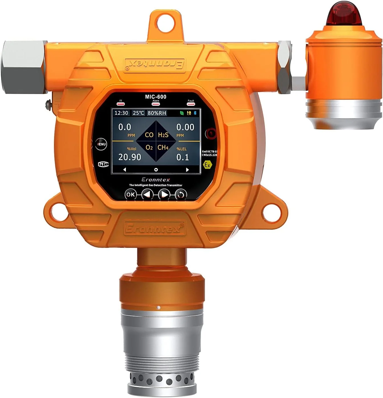 دستگاه تشخیص گاز DJGvgtf، آشکارساز گاز H2S، 0-200ppm، ردیاب گاز قابل حمل، ردیاب گازهای قابل اشتعال؛ با آلارم صوتی و LED (همراه با)