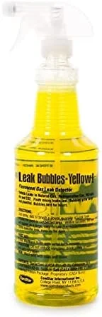 مایع نشتی یاب زرد ComStar، سریعترین آشکارساز نشتی HVAC و گاز در بازار امروز - ایمن، غیر خورنده، ایجاد کننده حباب های ماندگار، تشخیص نشتی های بسیار ریز، ساخت ایالات متحده آمریکا، اسپری 1 کوارتی (90-204)