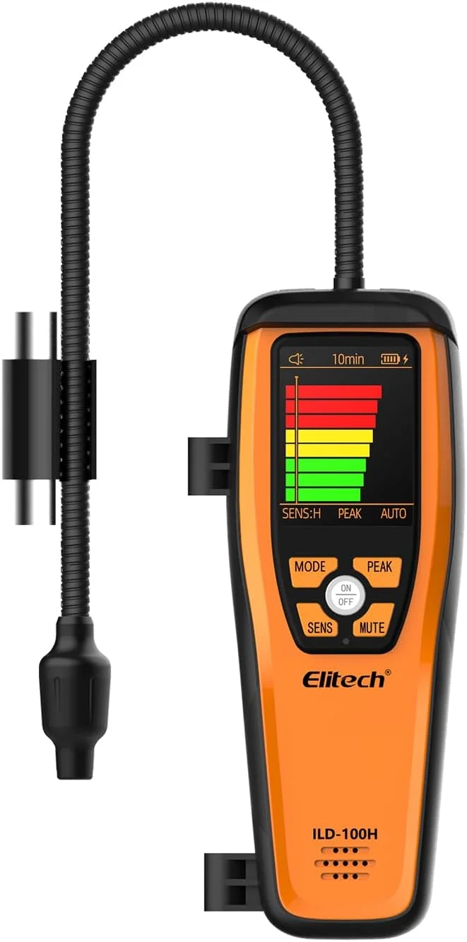نشت یاب پیشرفته مبرد هالوژن Elitech ILD-100، تستر نشت قابل شارژ با طول عمر 10 سال