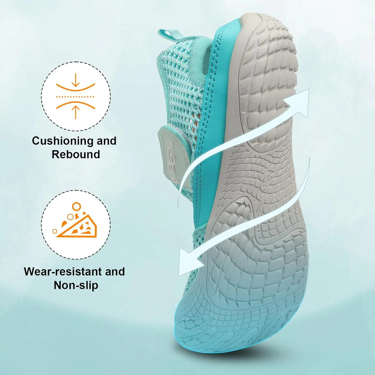 کفش آبی زنانه مردانه، خشک‌شونده سریع، تنفسی، مناسب استخر شنا ساحل غواصی پیاده‌روی تابستانی