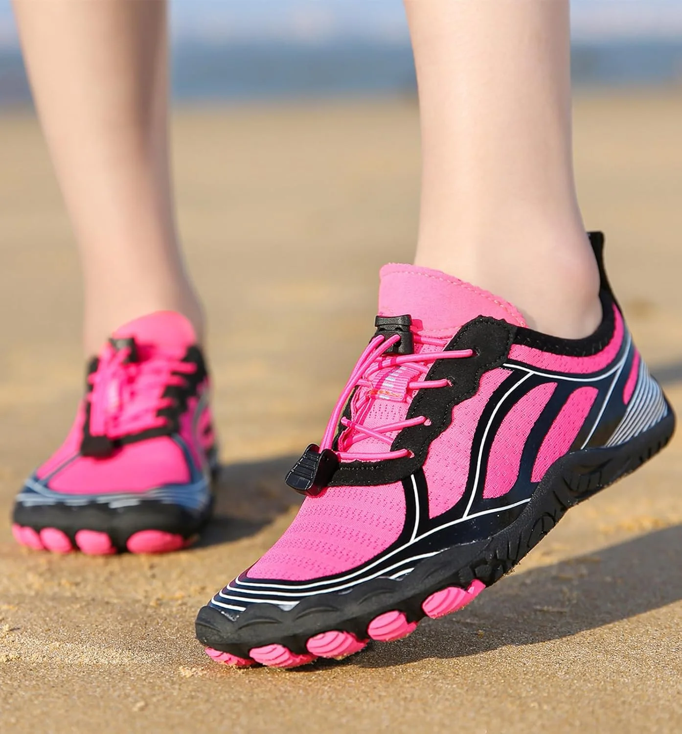 کفشهای آبی مردانه و زنانه با فضای پنجه پهن، تنفسپذیر، خشکشونده سریع، مناسب ساحل، شنا، موجسواری، رودخانه، استخر، دریاچه، پیادهروی، یوگا کفشهای آبی مردانه و زنانه با فضای پنجه پهن، تنفسپذیر، خشکشونده سریع، مناسب ساحل، شنا، موجسواری، رودخانه، استخر، دریاچه، پیادهروی، یوگا