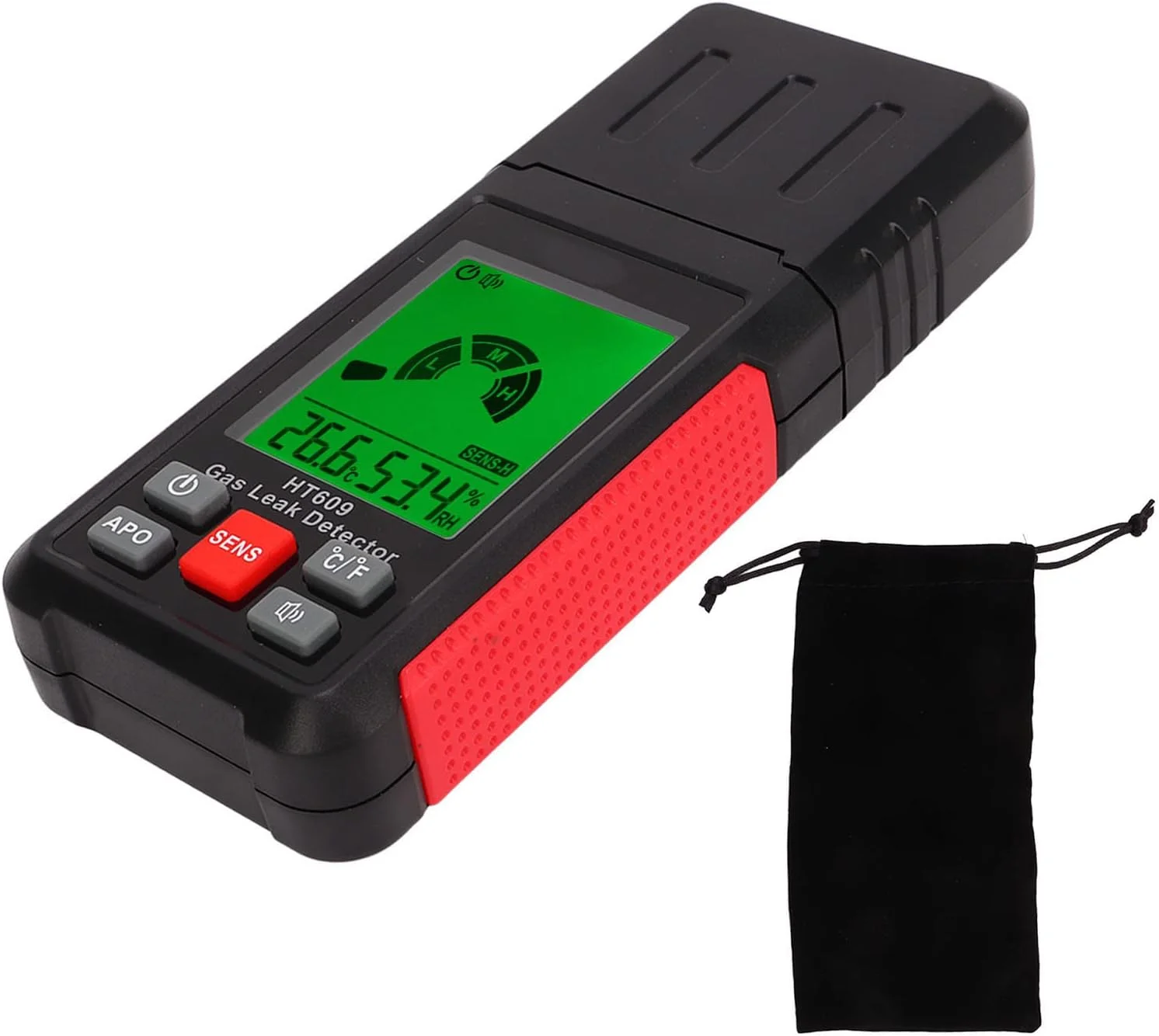 آشکارساز گاز NDNCZDHC مدل HT609، آشکارساز نشت گاز، آشکارساز گاز طبیعی، تستر گاز برای تشخیص گاز در خانه