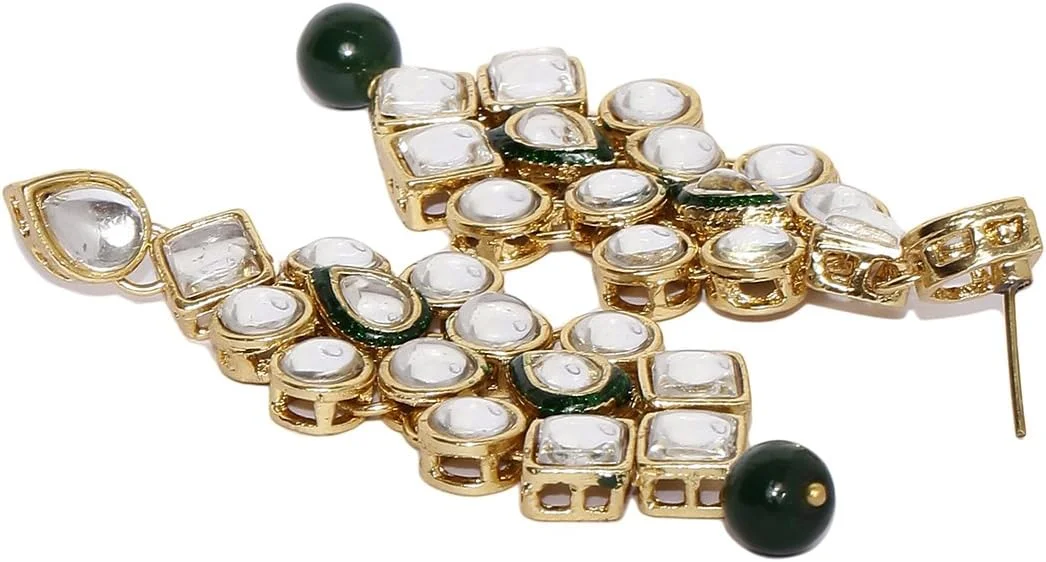 ست جواهرات زنانه با روکش طلای نگین دار شاینینگ دیوا (سبز) (rrsd7818s) ست جواهرات زنانه با روکش طلای نگین دار شاینینگ دیوا (سبز) (rrsd7818s)