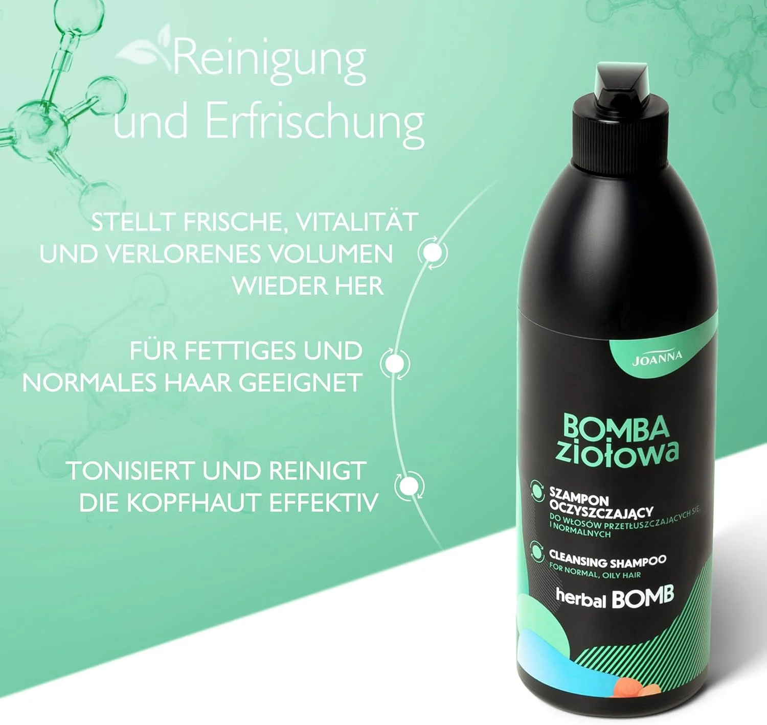 شامپو پاک کننده گیاهی جوانا هربال بمب 500 میلی لیتر - مرطوب کننده و مغذی قوی - مراقبت از موهای ضعیف و شکننده و ایجاد درخشش طبیعی شامپو پاک کننده گیاهی جوانا هربال بمب 500 میلی لیتر - مرطوب کننده و مغذی قوی - مراقبت از موهای ضعیف و شکننده و ایجاد درخشش طبیعی