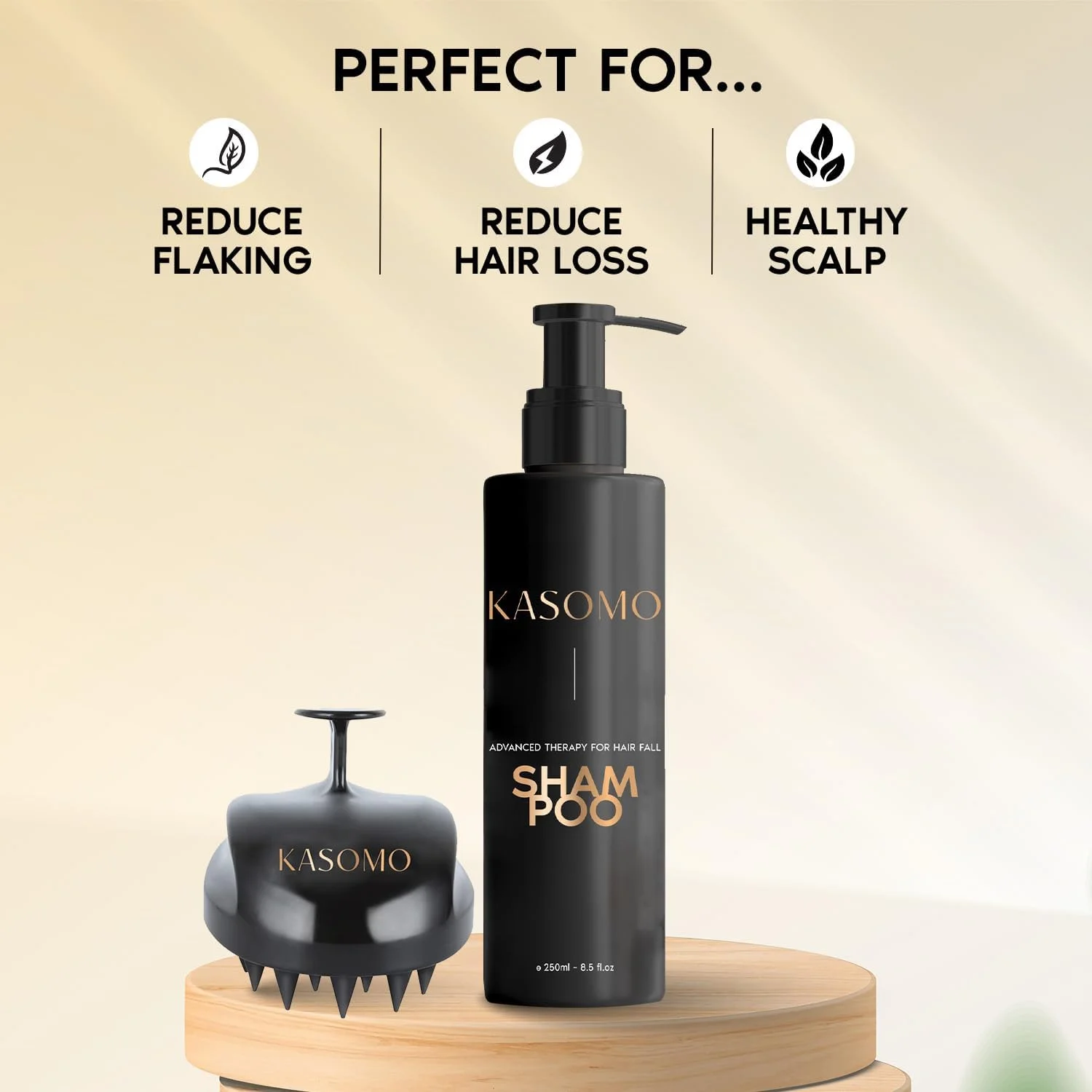 شامپو ضد شوره سر کاسومو به همراه هدیه ماساژور پوست سر | کاهش ریزش مو و شامپو ضد شوره برای پوست سر خشک، خارش دار و پوسته پوسته | شامپو درمان طبیعی ضد ریزش مو بدون سولفات (250 میلی لیتر) شامپو ضد شوره سر کاسومو به همراه هدیه ماساژور پوست سر | کاهش ریزش مو و شامپو ضد شوره برای پوست سر خشک، خارش دار و پوسته پوسته | شامپو درمان طبیعی ضد ریزش مو بدون سولفات (250 میلی لیتر)