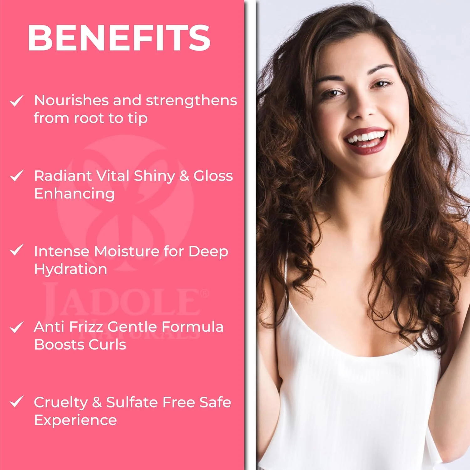 شامپو بیوتین نچرالز Jadole برای رشد مو، مسدود کننده DHT و بدون سولفات برای آقایان و بانوان، 500 میلی لیتر