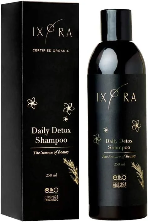 شامپو سم زدای روزانه ایکزورا، شامپو شفاف کننده و ضد ریزش مو برای رشد مو، بدون سولفات و GMO - 250 میلی لیتر ارگانیک تایید شده شامپو سم زدای روزانه ایکزورا، شامپو شفاف کننده و ضد ریزش مو برای رشد مو، بدون سولفات و GMO - 250 میلی لیتر ارگانیک تایید شده