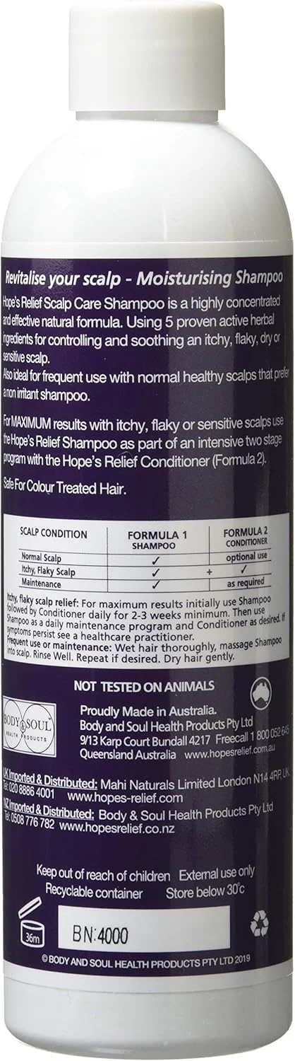 شامپو مو Hope's Relief، شامپو برای پوست سر خشک، درمان پسوریازیس، شامپو اگزما و درمان خارش پوست سر 200 میلی لیتر شامپو مو Hope's Relief، شامپو برای پوست سر خشک، درمان پسوریازیس، شامپو اگزما و درمان خارش پوست سر 200 میلی لیتر