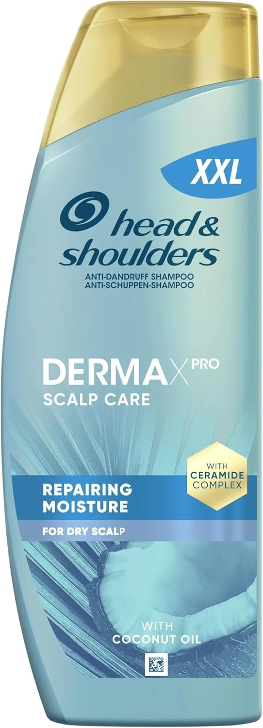 شامپو ضد شوره سر و تغذیه کننده موی خشک Head & Shoulders DermaXPro حاوی روغن نارگیل و کمپلکس سرامید، 500 میلی لیتر، آبرسانی 72 ساعته برای پوست سر خشک شامپو ضد شوره سر و تغذیه کننده موی خشک Head & Shoulders DermaXPro حاوی روغن نارگیل و کمپلکس سرامید، 500 میلی لیتر، آبرسانی 72 ساعته برای پوست سر خشک